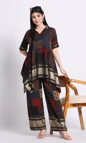 Ethnic Motifs Printed Tunic With Trousers
