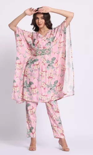 Silselah-Women Floral Printed Kurta with Trousers